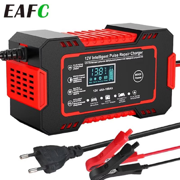 Carregador de Bateria Automotivo Inteligente 12V Display Digital Automático Energia (Carregador Bateria 12V 6A)