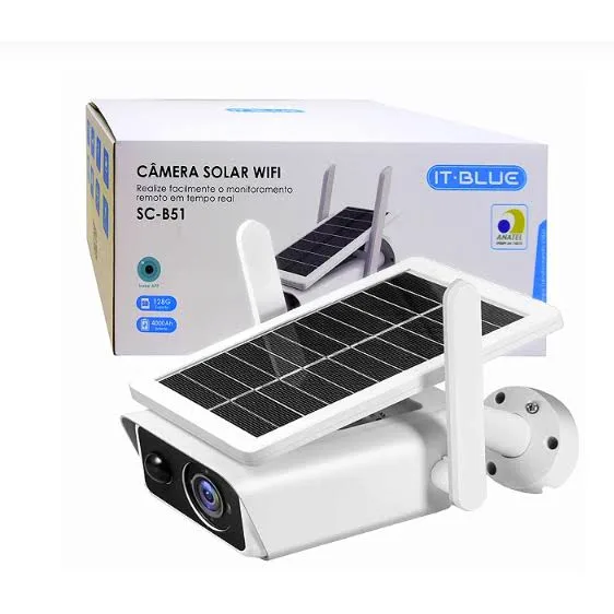 Câmera de Segurança IP Solar 4.0MP com Wi-Fi